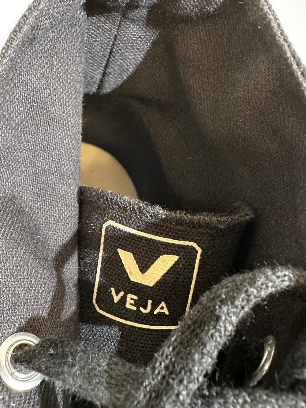 VEJA WATA II CANVAS BLACK PIERRE IN CREAM ACCENTS - UNISEX W9 / M7 - Picture 8 of 14